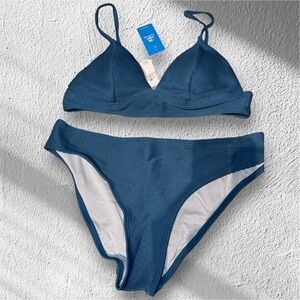 Blue Women's Swimwear Set